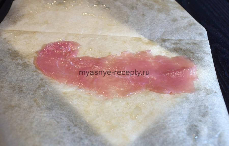 Приготовление карпаччо из свиной вырезки, шаг 4